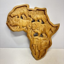 Africa animals wooden for sale  CULLOMPTON