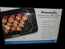 Grelha elétrica interna Power XL Smokeless Grill Elite Plus com vidro temperado comprar usado  Enviando para Brazil