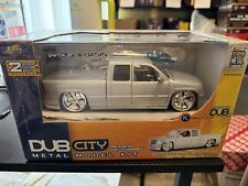 🔥🔥Jada 1/24 Dub City kit modelo de metal 2002 Chevy Silverado picape prata 🔥🔥 comprar usado  Enviando para Brazil