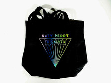 Bolsa tote Katy Perry Prismatic World Tour VIP lona preta com alças comprar usado  Enviando para Brazil