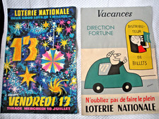 Lot affiches loterie d'occasion  Doullens
