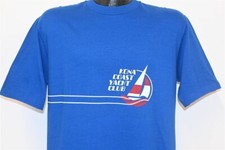 Camiseta vintage anos 80 KONA COAST YACHT CLUB VELEIRO VELA LOUCA GRANDE G comprar usado  Enviando para Brazil