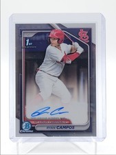 RYAN CAMPOS 2024 BOWMAN CHROME DRAFT 1º AUTÓGRAFO CARDINALS AUTOGRAFADO Q4314, usado comprar usado  Enviando para Brazil