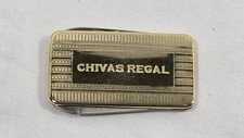 Faca de bolso Chivas Regal clipe de dinheiro licor publicidade metal tom dourado, usado comprar usado  Enviando para Brazil