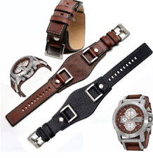 Pulseira de relógio de pulso marrom couro genuíno retrô 24 mm para FOSSIL JR1157 JR1156 comprar usado  Enviando para Brazil