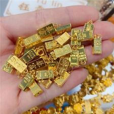 Colar pingente de ouro puro 999 real 24K design de tijolos de ouro luxo corrente pura comprar usado  Enviando para Brazil