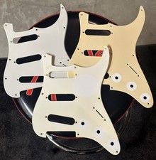 3 Pickguards Squier da Fender Stratocaster SSS Single Ply branco estilo anos 50 comprar usado  Enviando para Brazil