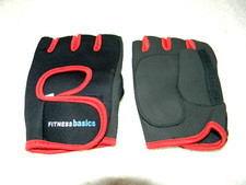 Luvas de treino fitness básicas unissex pretas vermelhas acolchoadas academia esporte atlético ~ GG ~o comprar usado  Enviando para Brazil