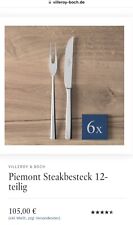 Piemont steakbesteck 12 gebraucht kaufen  Br'haven-Leherheide