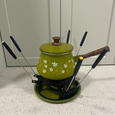 Conjunto de fondue vintage 1972 IMPERIAL International Japan esmalte epicure | Garfos comprar usado  Enviando para Brazil