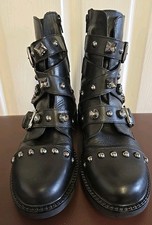 Carvela black biker for sale  ALTRINCHAM