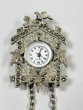 Antigo Relógio Cuco Broche/Pingente Futura Quartzo 2.5" Precisa de Bateria COMO ESTÁ! comprar usado  Enviando para Brazil