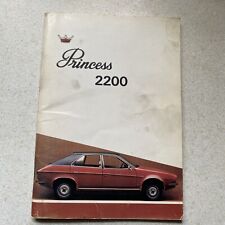 Princess 2200 handbook for sale  ALFRETON