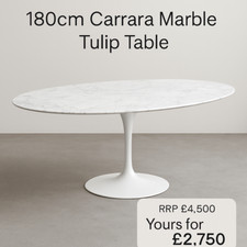 180cm carrara marble for sale  HORLEY