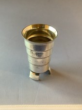 Suporte de vidro vintage Napier Silverplate 2 oz medida licor copo de tiro  comprar usado  Enviando para Brazil