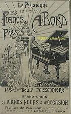 Publicite piano bord d'occasion  Cires-lès-Mello