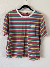 Usado, Camiseta Feminina Santa Cruz Skate G Multicolorida L Listrada Arco-íris Boxy Crop comprar usado  Enviando para Brazil