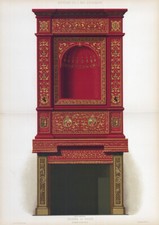 1892 antique lithograph d'occasion  Expédié en Belgium