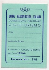 Tessera unione velocipedistica usato  Italia