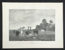 Cattle painting troyon for sale  BOURNE END