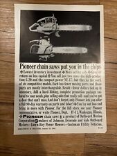 1962 pioneer chainsaws for sale  Ogallala