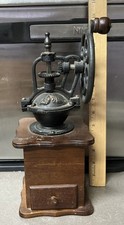 Moedor de café manual vintage ferro fundido manivela base de madeira com gaveta  comprar usado  Enviando para Brazil
