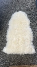 Sheepskin rug ivory for sale  ONGAR