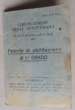 Patente abilitazione grado usato  Firenze