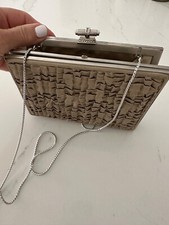 Bolsa clutch Judith Leiber noite cor bronzeada, usado comprar usado  Enviando para Brazil