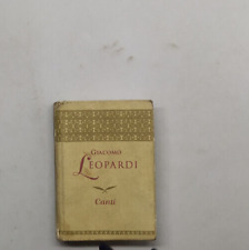 Canti giacomo leopardi usato  Bologna