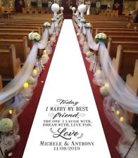 Personalised wedding aisle for sale  BINGLEY