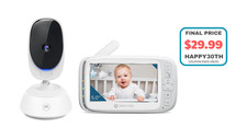Monitor de bebê vídeo Wi-Fi Motorola VM75 5.0" conversa bidirecional muito bom estado, usado comprar usado  Enviando para Brazil