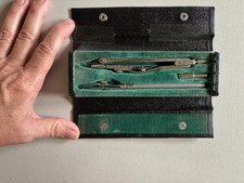 Juego de brújula de dibujo vintage instrumentos de dibujo en estuche hecho por Post's Germany segunda mano  Embacar hacia Mexico