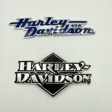 Emblemas de tanque de motocicleta Harley-Davidson 2 acessórios logotipo de substituição, usado comprar usado  Enviando para Brazil