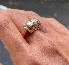 Bague jarretière jaune d'occasion  Paris XII