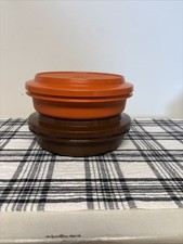 Tupperware vintage laranja e marrom 1206 - 2 recipientes com tampas comprar usado  Enviando para Brazil