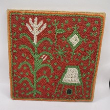 Quadro vintage Huichol petróglifo com miçangas pendurado na parede arte popular mexicana madeira ** comprar usado  Enviando para Brazil