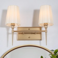 Gold bathroom light for sale  Lathrop