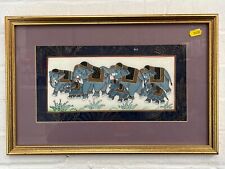 Indian elephants framed for sale  NORTHAMPTON
