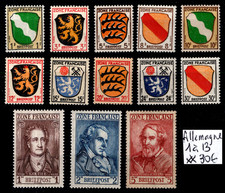 Allemagne occupée timbres d'occasion  France