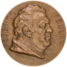 Medaglia federico fellini usato  Italia