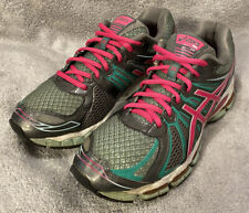 Tênis esportivo de corrida Asics Gel-Nimbus 15 feminino tamanho 8 cinza verde rosa comprar usado  Enviando para Brazil