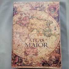 Madeira Atlas Maior Grande XL Vazia Falsa Livro Caixa de Armazenamento Compartimento Secreto 15x11x3 polegadas comprar usado  Enviando para Brazil