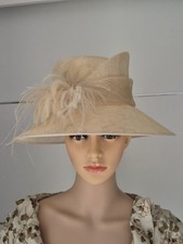 Cream hat feather for sale  NOTTINGHAM