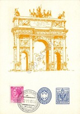 Cartolina arco della usato  Milano