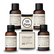Usado, Pacote de sabonetes e produtos de higiene pessoal para hotel R&R Essentials, kit - tamanho para viagem (120 peças) comprar usado  Enviando para Brazil