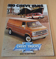 1980 Chevrolet Chevy Van Sportvan Caravan Nomad Folheto Prospekt, usado comprar usado  Enviando para Brazil
