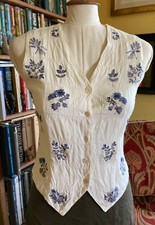 Vintage monsoon embroidered for sale  BIDEFORD