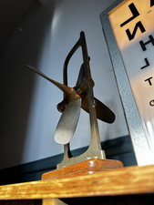 Antique brass propeller for sale  LONDON