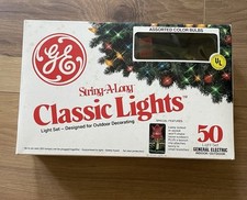 GE String-A-Long Classic Christmas String Light Set - OLX6-50A comprar usado  Enviando para Brazil